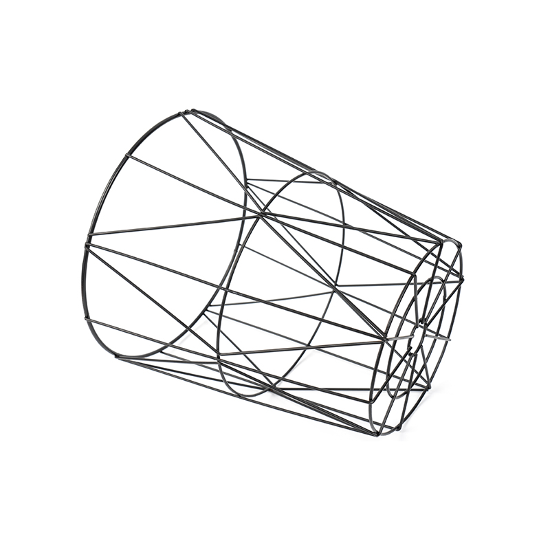 سطل زباله مشبک گرد مشکی برای دفتر و اتاق خواب