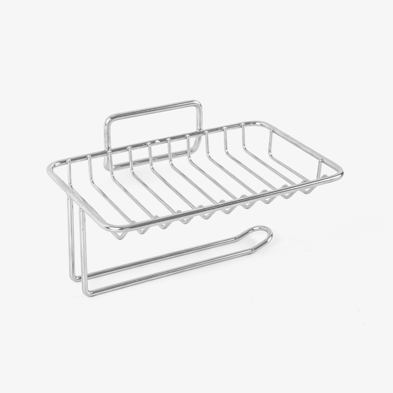 ظرف صابون سرامیکی با پایه خود زهکشی و استیل ضد زنگ