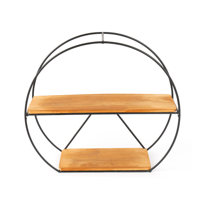 قفسه دیواری طلایی و سبد انباری آویز برای آشپزخانه