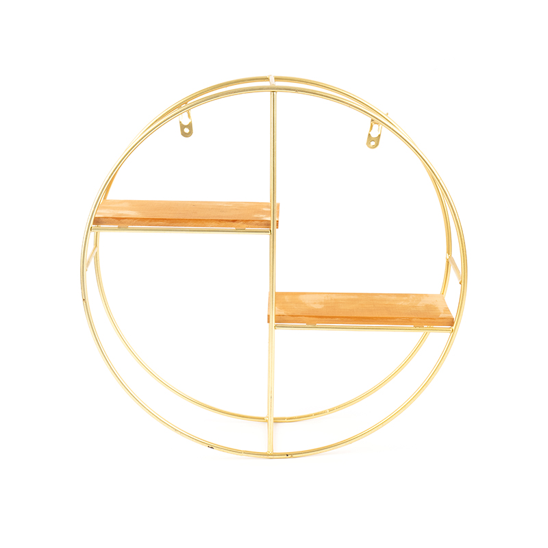 قفسه دیواری گرد طلایی